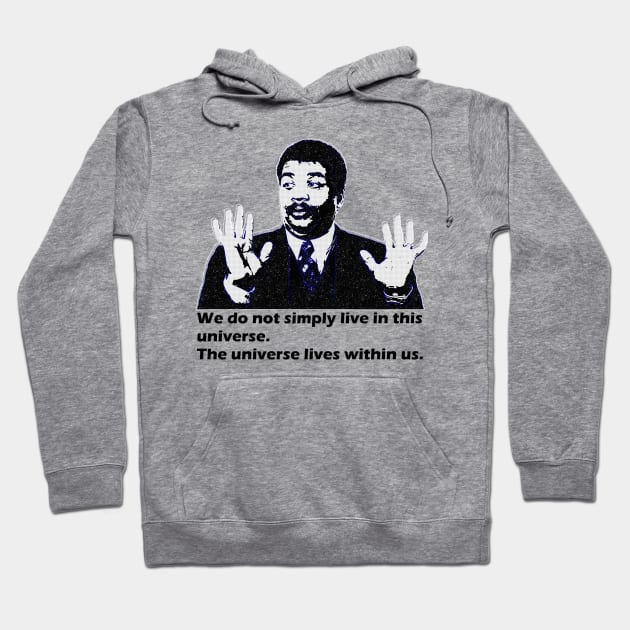 Space Neil Tyson funny design Hoodie by Awe Cosmos Store